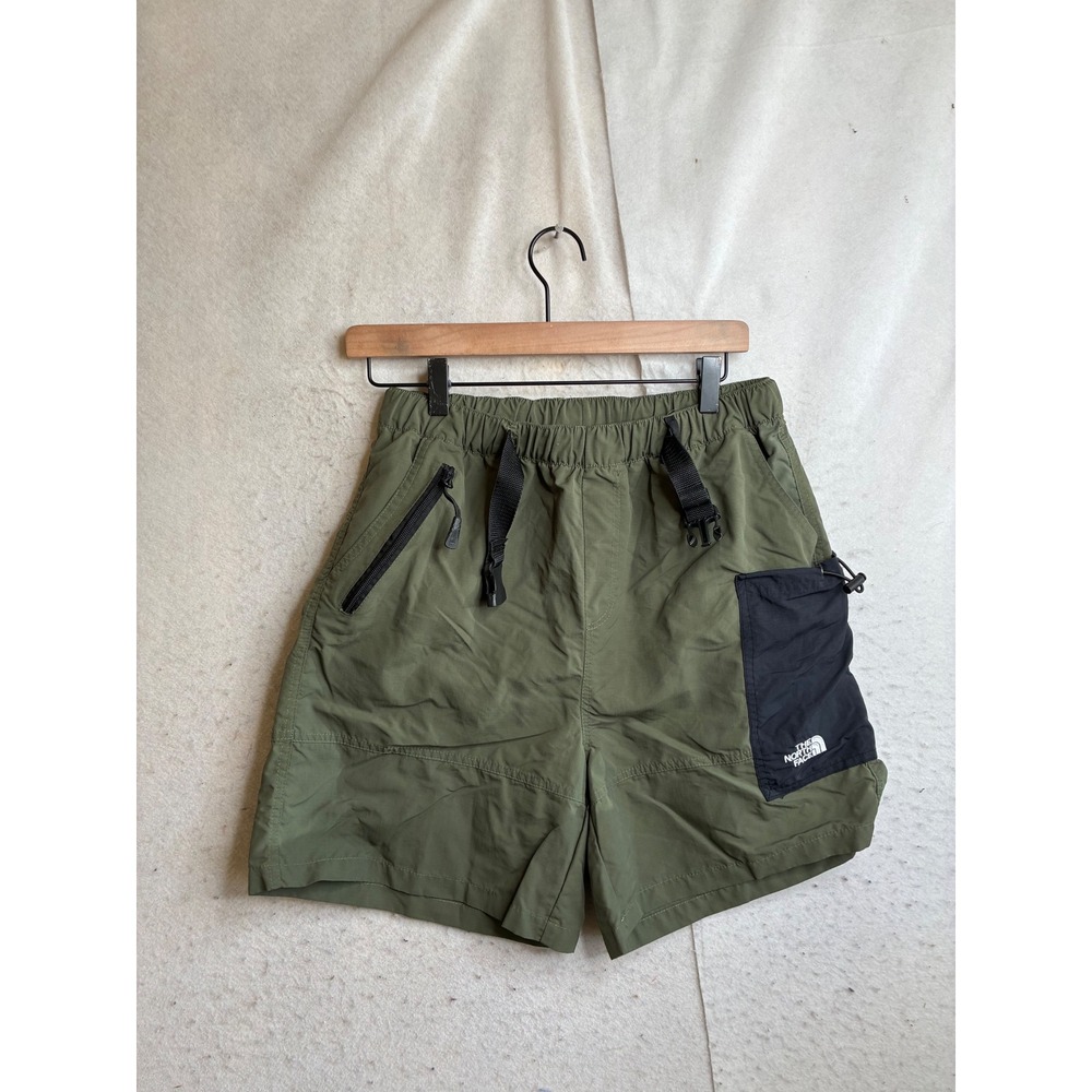 The North Face Mens XL Olive Green Ripstop Utility Belted Cargo Shorts 6 Inseam